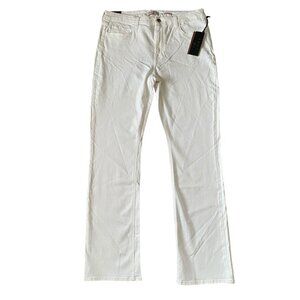 Jen7 by 7 for all mankind women's white long slim bootcut denim jeans size 14